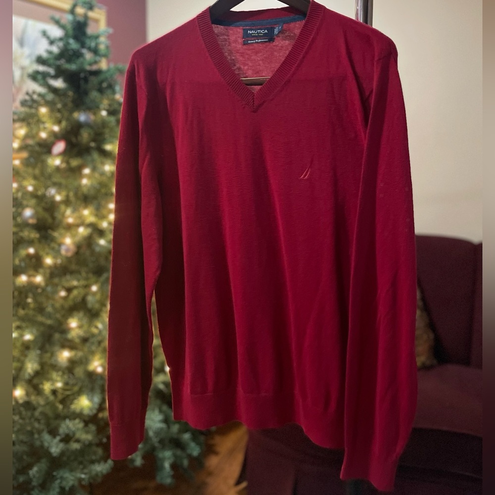 Men’s Náutica Sweater - Red - Sz - M